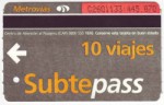 Buenos Aires Subte ticket